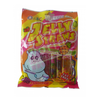 ABC Assorted Jelly Straws 300g
