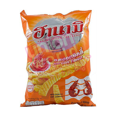 Hanami Prawn Crackers Hot & Chilli 62g