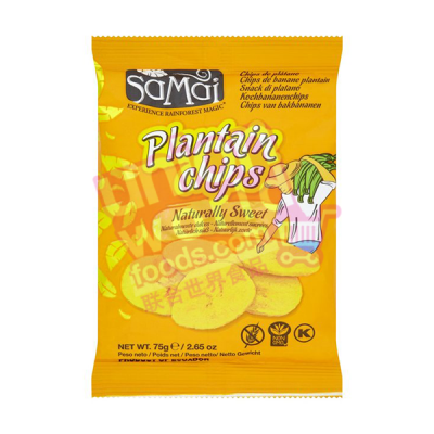 Samai Plantain Chips Sweet 75g