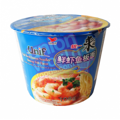 Unif Noodles Bowl Shrimp Fish 108g