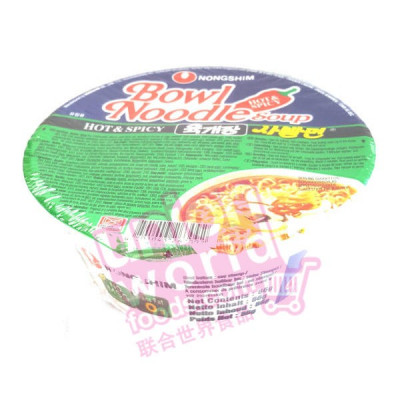 Nong Shim Hot & Spicy Noodle Bowl 86g